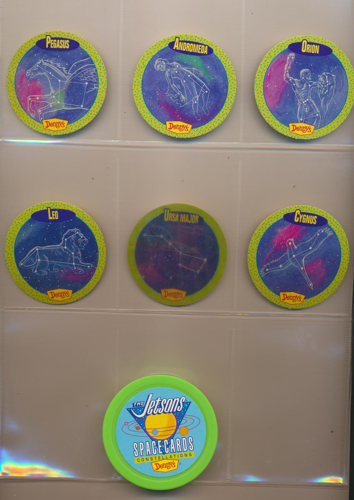 1992 Denny's Promo The Jetsons Spacecards "Constelletions" Set 6 Disc  #*