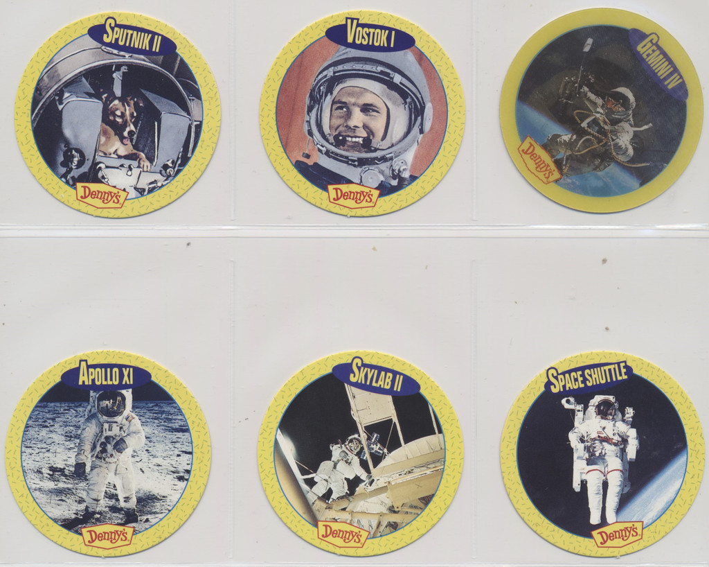 1992 Denny's Promo The Jetsons Space cards "Mission Crews" Set 6 #13 To #18 Disc  #*