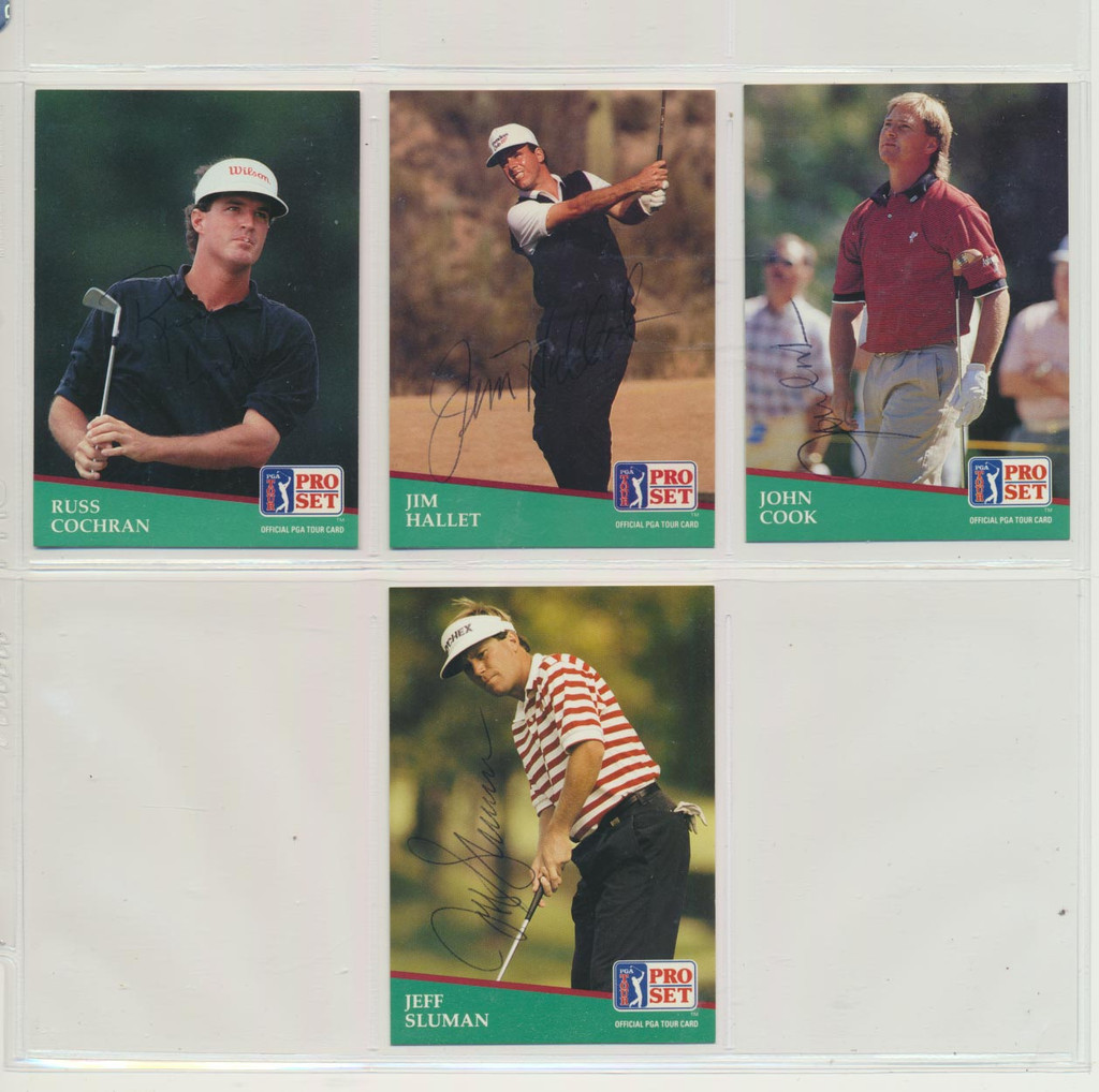 1992 Pro Set  Golf  Autographics Cards Lot 24   #*