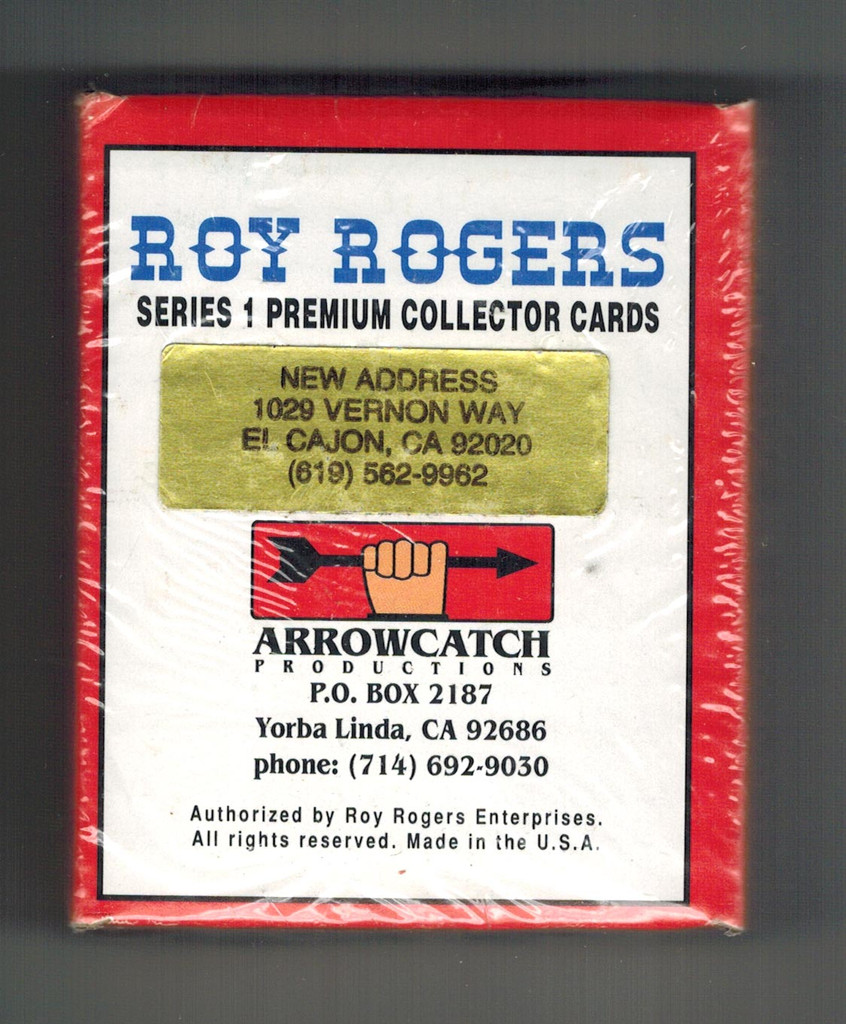 1992 Arrowcatch  Roy Rogers Series 1 Premium Collector Set Factory Sealed  #*