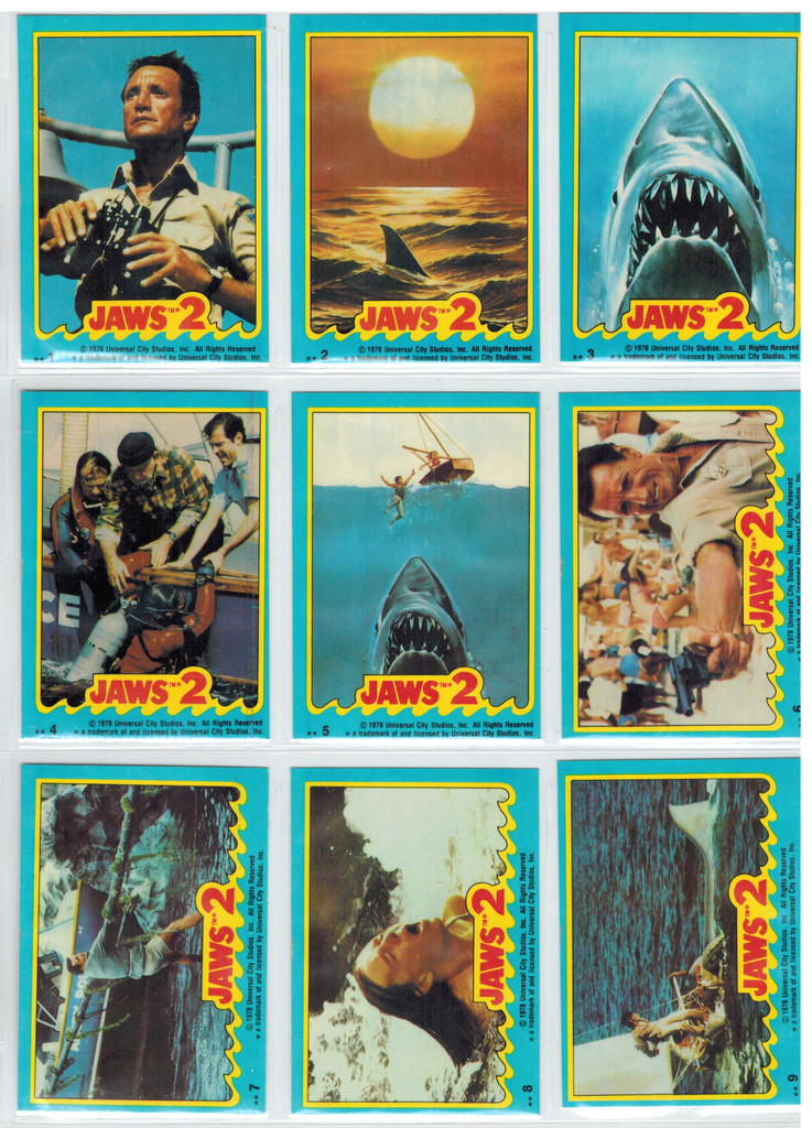 1978 Topps Jaws 2 Stickers Set 11   #*sku33698