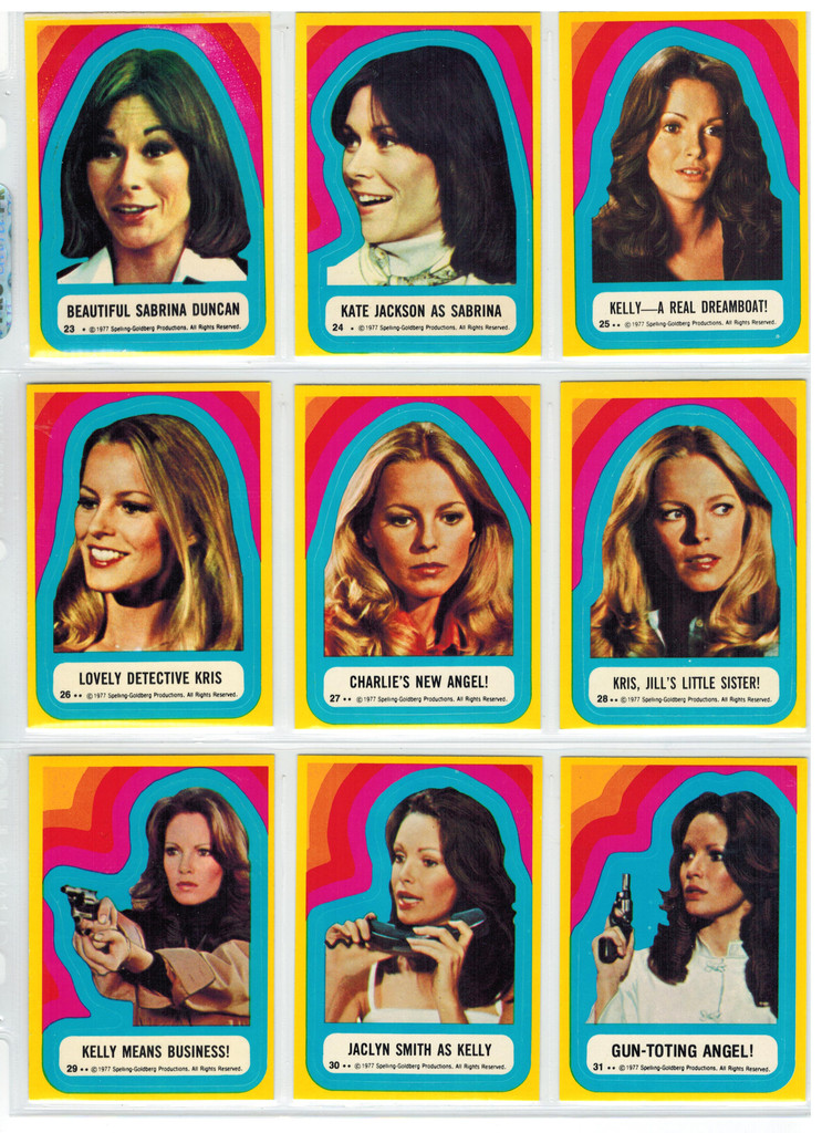 1977/78 Topps Charlies Angles Series 3 Stickers Set 11   #*