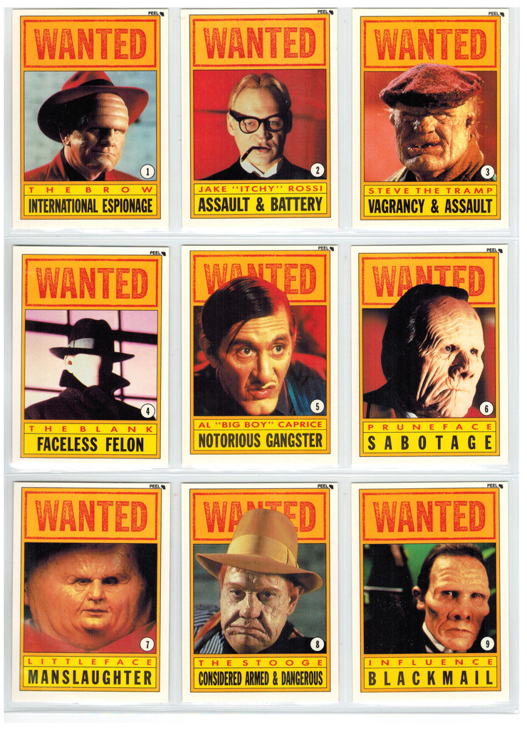 1990 Topps Dick Tracy Stickers Set 11  #*