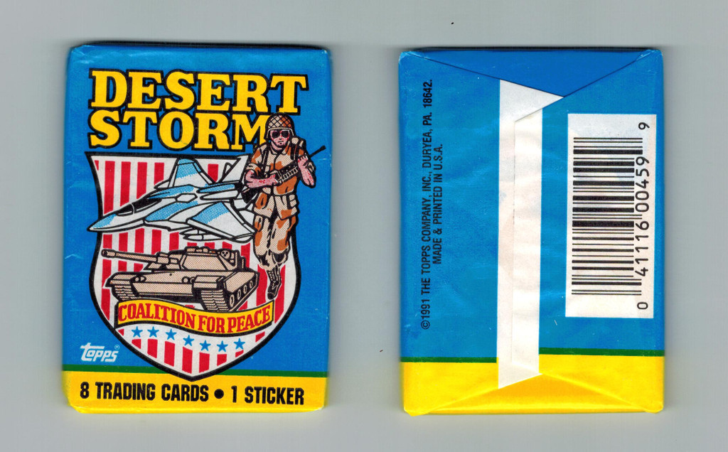 1991 Topps Desert Storm Coalition For Peace Unopened Wax Pack Lot 3  #*