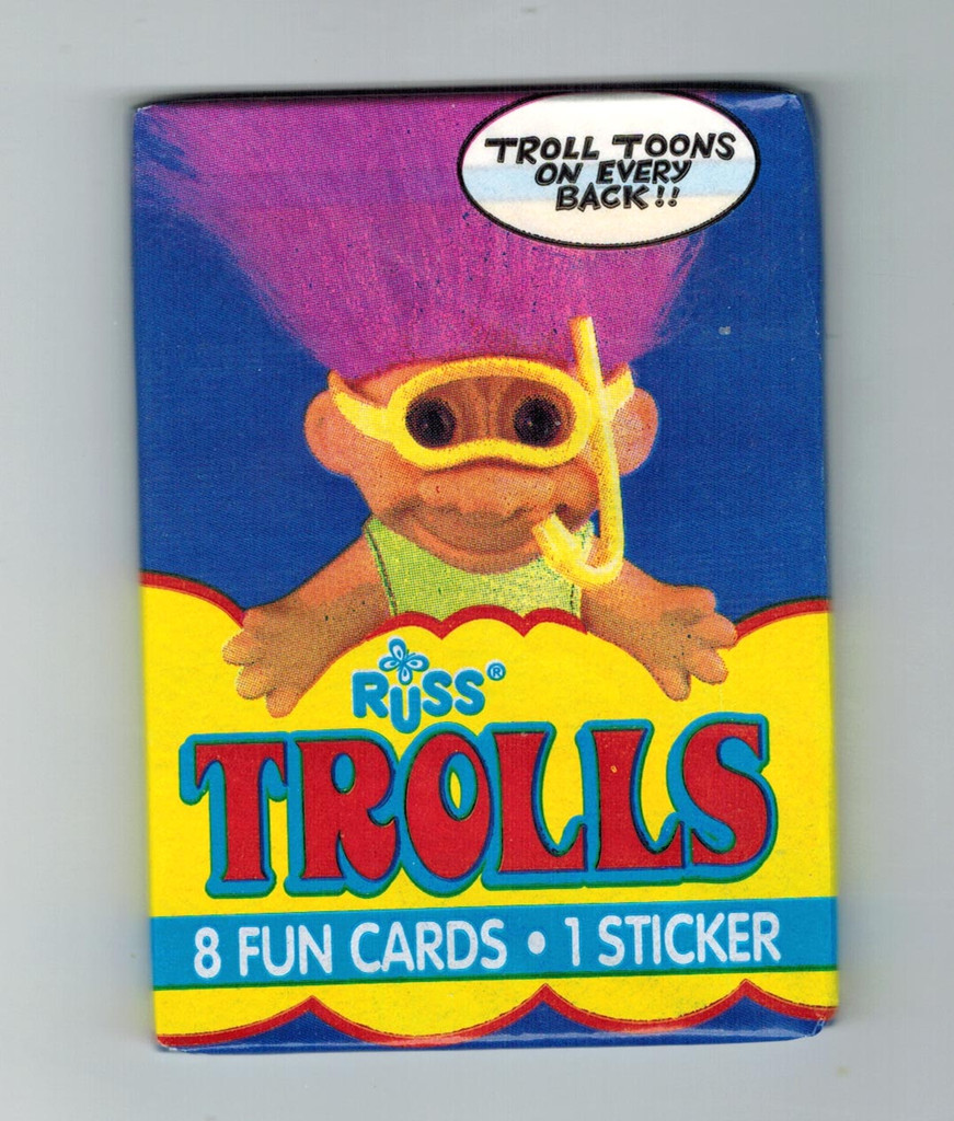 1991 Topps Russ  Trolls Unopened Lot 3 Wax Packs  #*