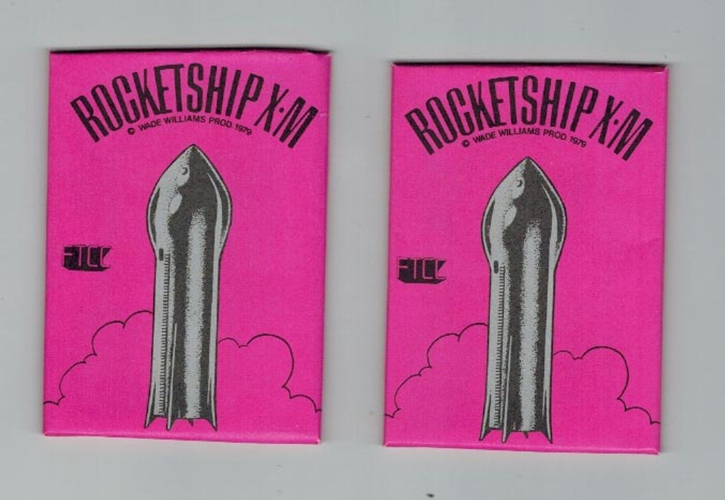 1979 FTCC Wade William Production Rocketship X-M  Unopened 2 Wax Packs  #*