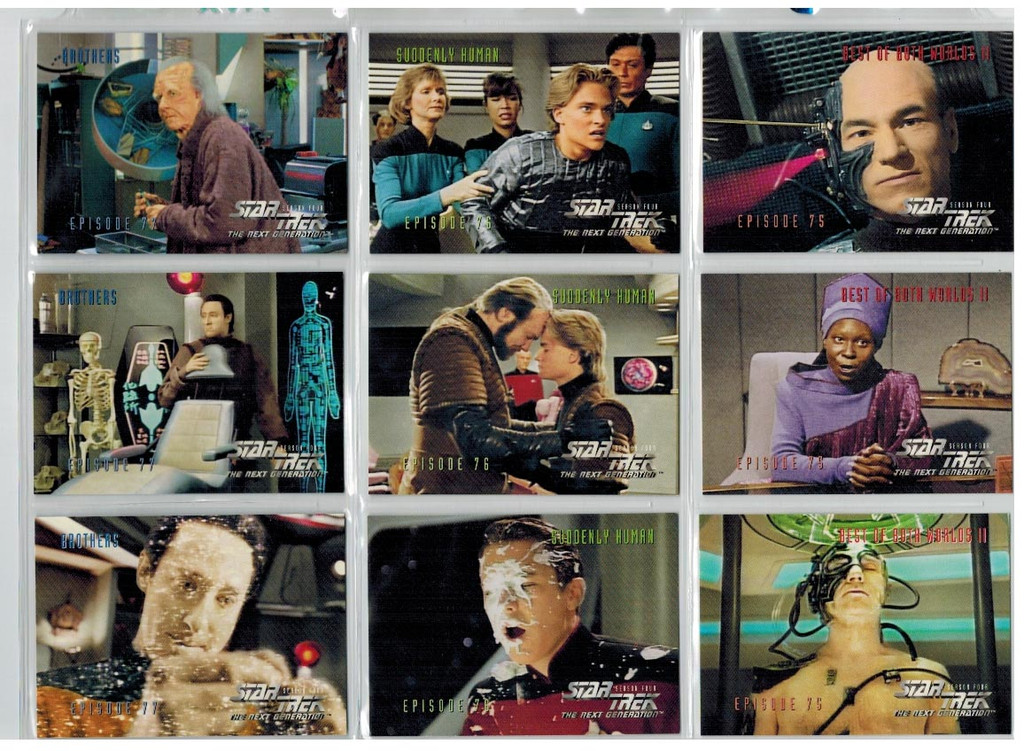 1996 Skybox Star Trek The Next Generation 4th Series  Set 108 From 313 to 420   #*