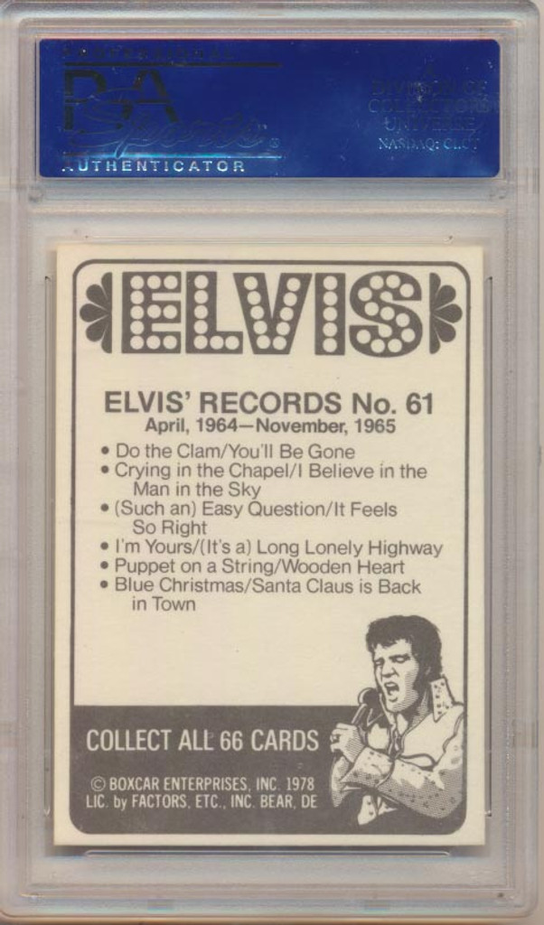 1978 ELVIS #61 ELVIS' RECORDS PSA 9 MINT   #*