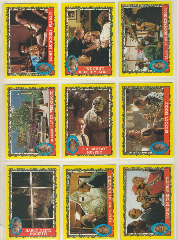 1987 Topps Harry & The Henderson Set 77/22   #*