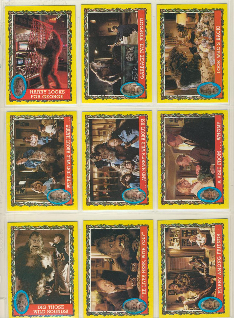 1987 Topps Harry & The Henderson Set 77 No Stickers   #*