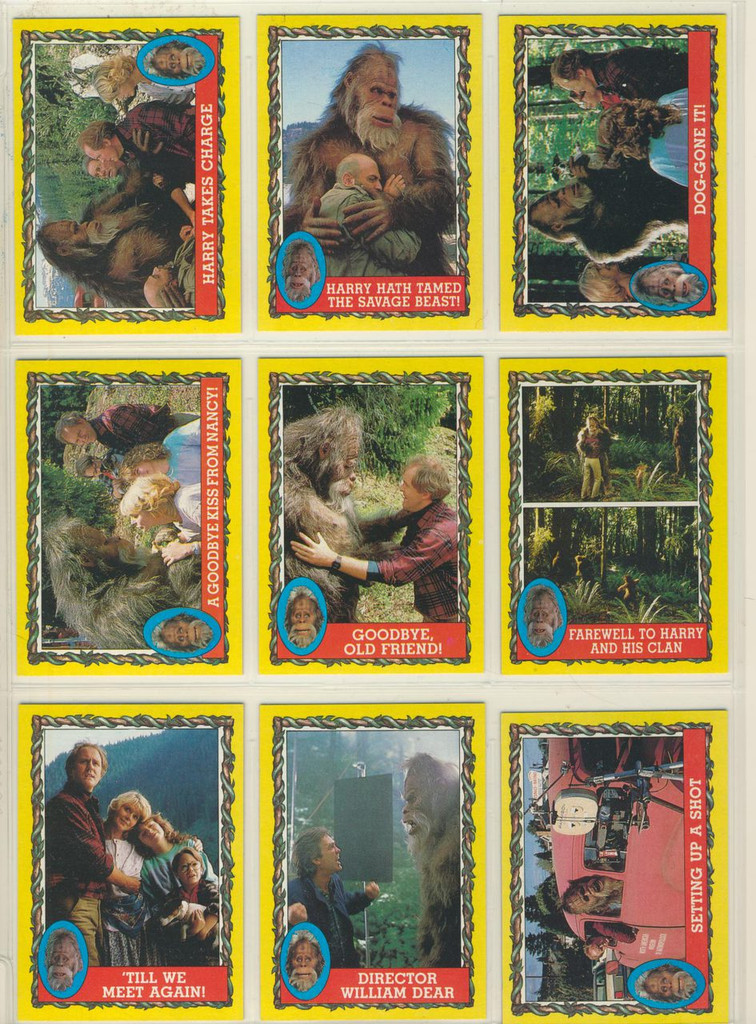 1987 Topps Harry & The Henderson Set 77 No Stickers   #*