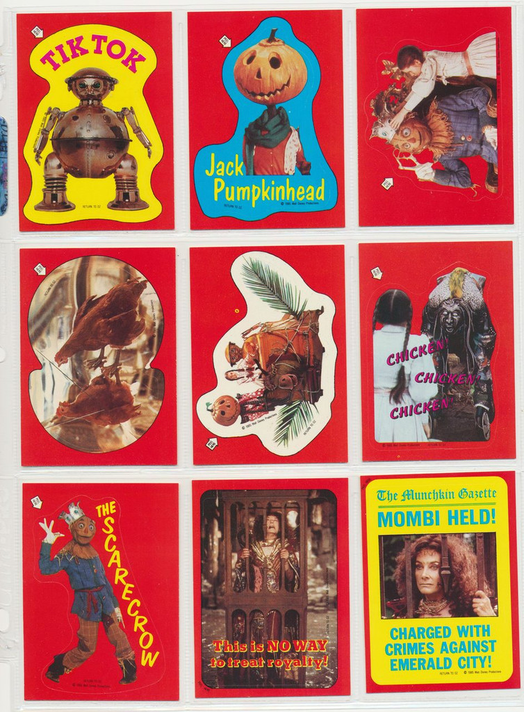 1985 Topps Return To Oz Set 44   #*