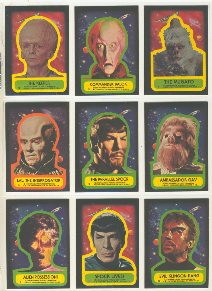 1976 Topps Star Trek Set 88/22    #*21box17985