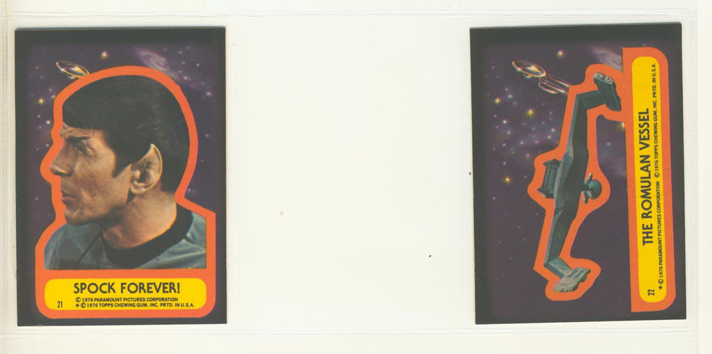 1976 Topps Star Trek Set 88/22    #*21box17985