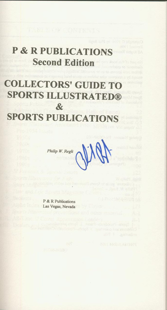 1996 Collectors' Guide To Sports Illustrated 2nd Ed (215 Pages)  #*