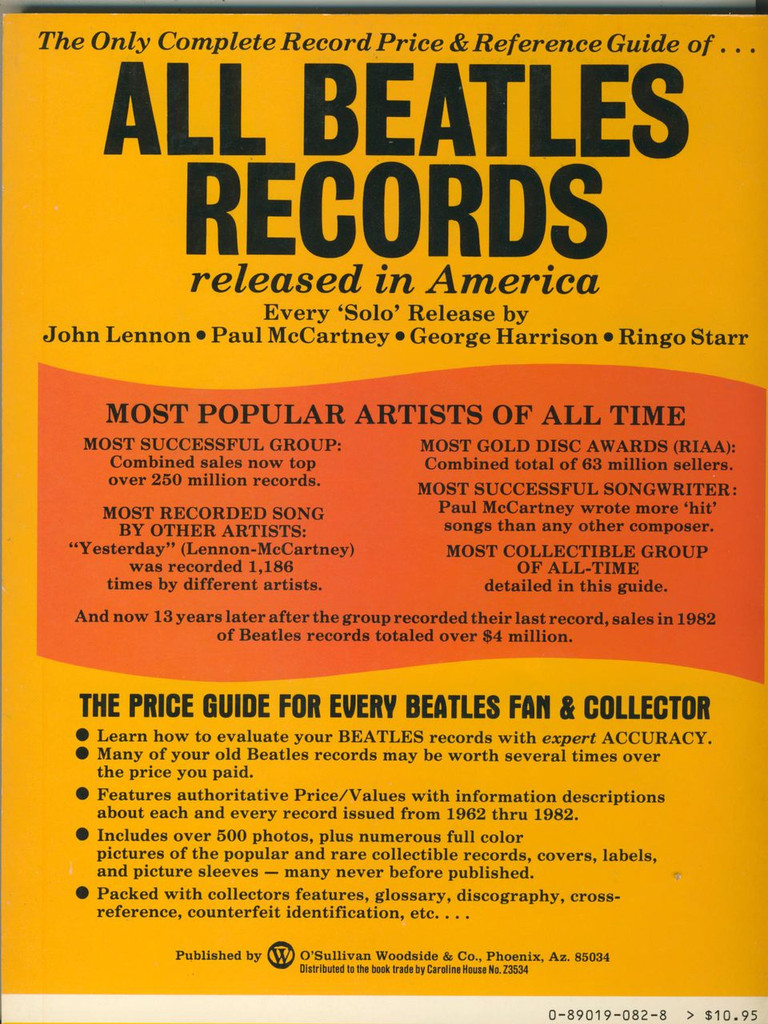 1983 The Complete Beatles U.S> Record Guide (181 Pages)  #*