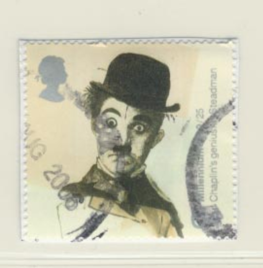 2006 Card Times U.K. Stamp Charlie Chaplin Nr-Mt Blank Back  #*