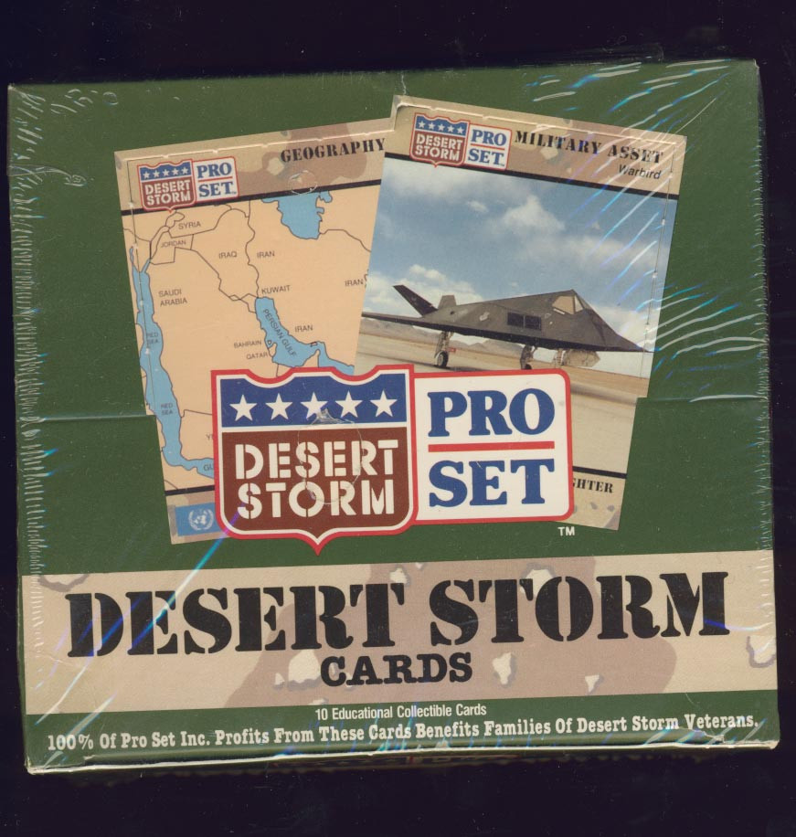 1991 PRO SET DESERT STORM WAX BOX (36) WAX PACKS #*sku2904wb