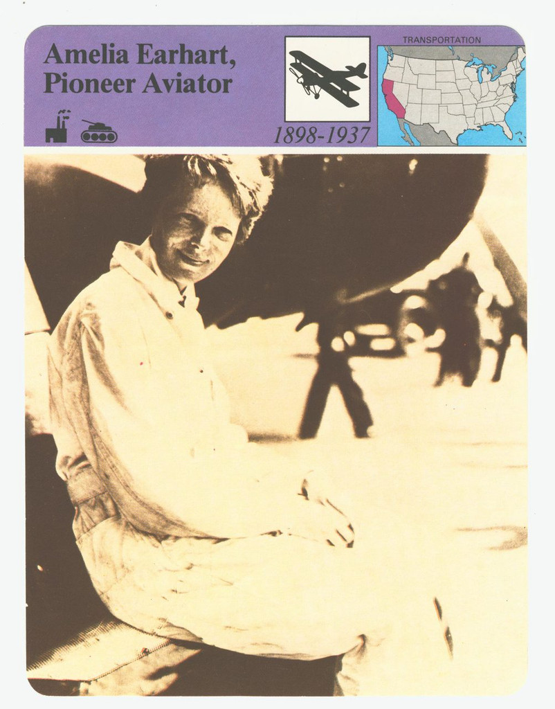 1979 Panarizon Publishing Corp. Amelia Earhart Aviator  #*