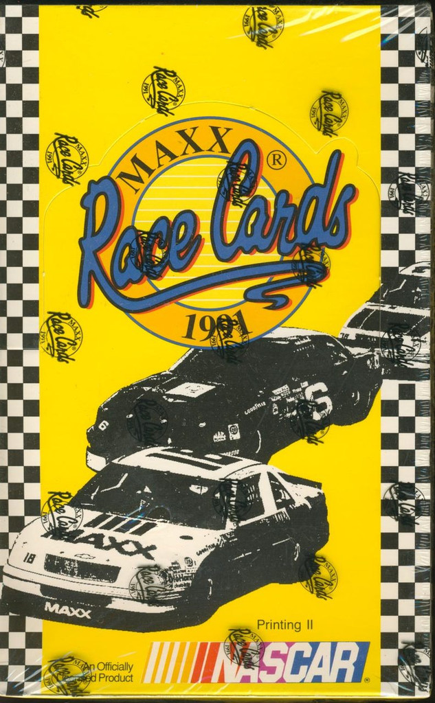 1991 MAXX  NASCAR WAX BOX (36) WAX PACKS  #*
