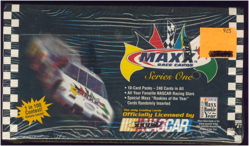 1994 MAXX NASCAR SERIES 1 WAX BOX(36) WAX PACKS  #*