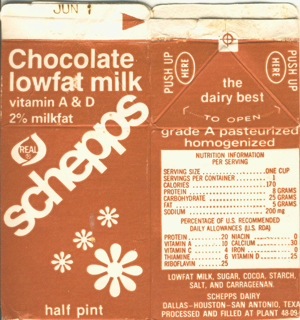 Schepps Chocolate Lowfat Milk Ulyssee  S. Grant MR. President Brown  #*