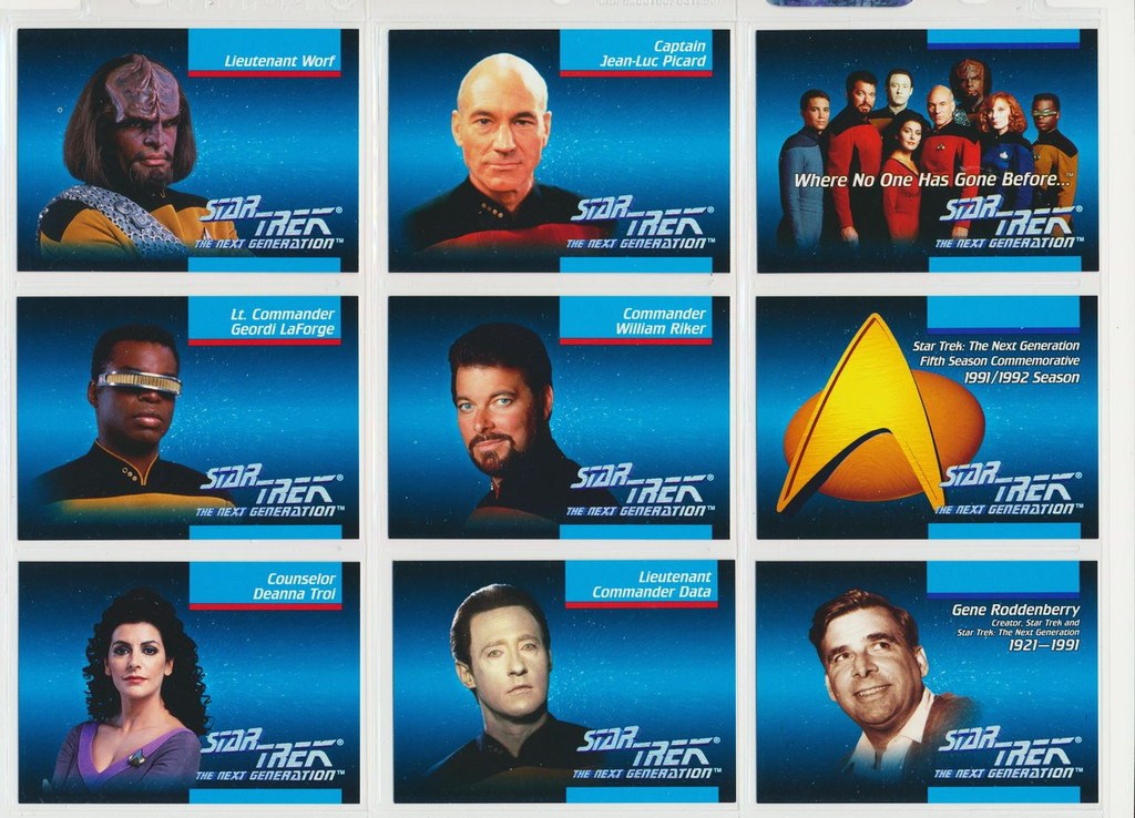 1992 IMPEL Star Trek "The Next Generation" Inaugural Set 120+5  #*