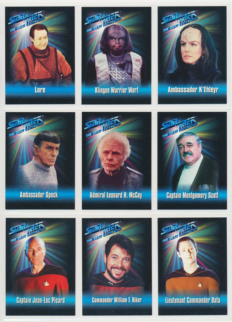 1993 Star Trek "THE NEXT GENERATION" Action Figure Cards Set 23  #*