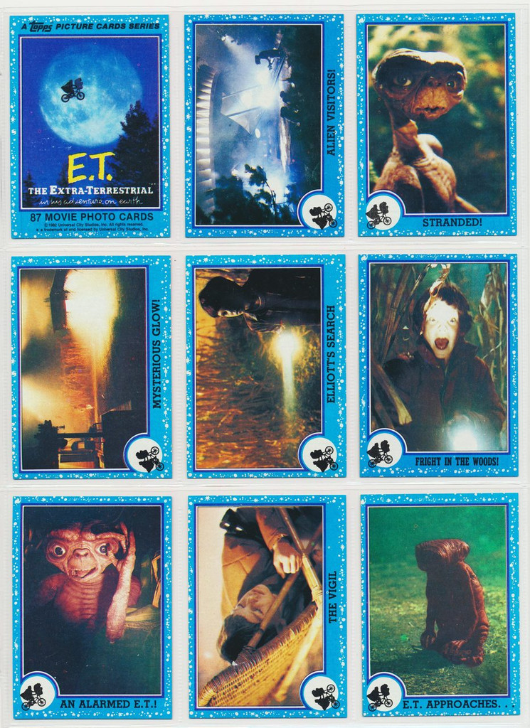 1982 Topps E.T. (Extra-Terrestrial)  Set 87/12  #*