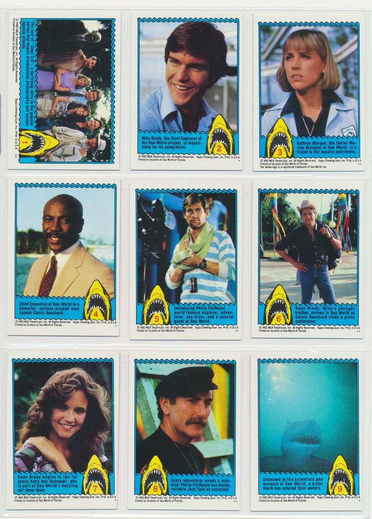 1983 Topps Jaws 3-D Set 44   #*sku7205