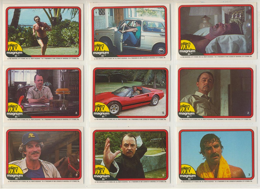 1983 DONRUSS MAGNUM P I SET 66  #*