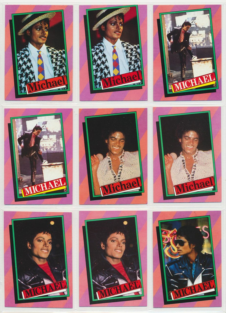 1984 Topps Michael Jackson Series 1 Set 33/33 With 18 Extras   #*