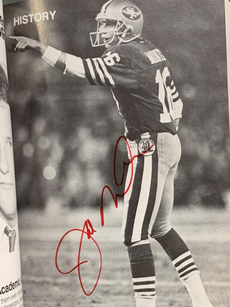 1987 49ers Media Guide 95 Autographs Montana Lott DeBartolo Young Signed PSA/DNA