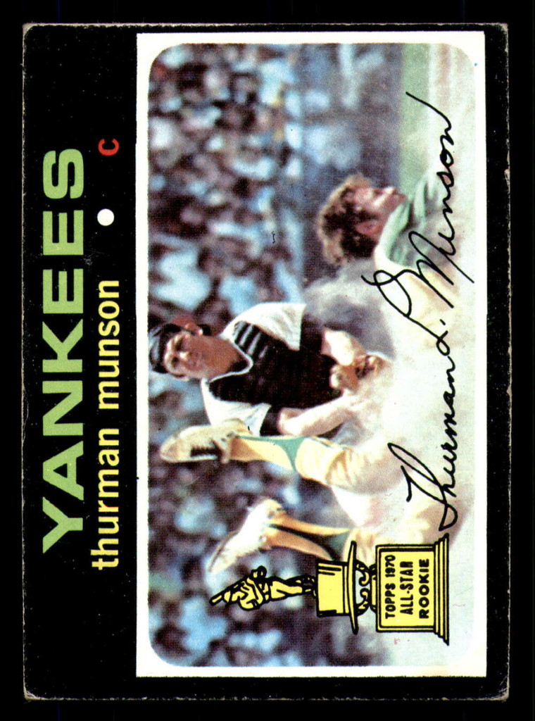 1971 Topps #   5 Thurman Munson Very Good  ID: 277194