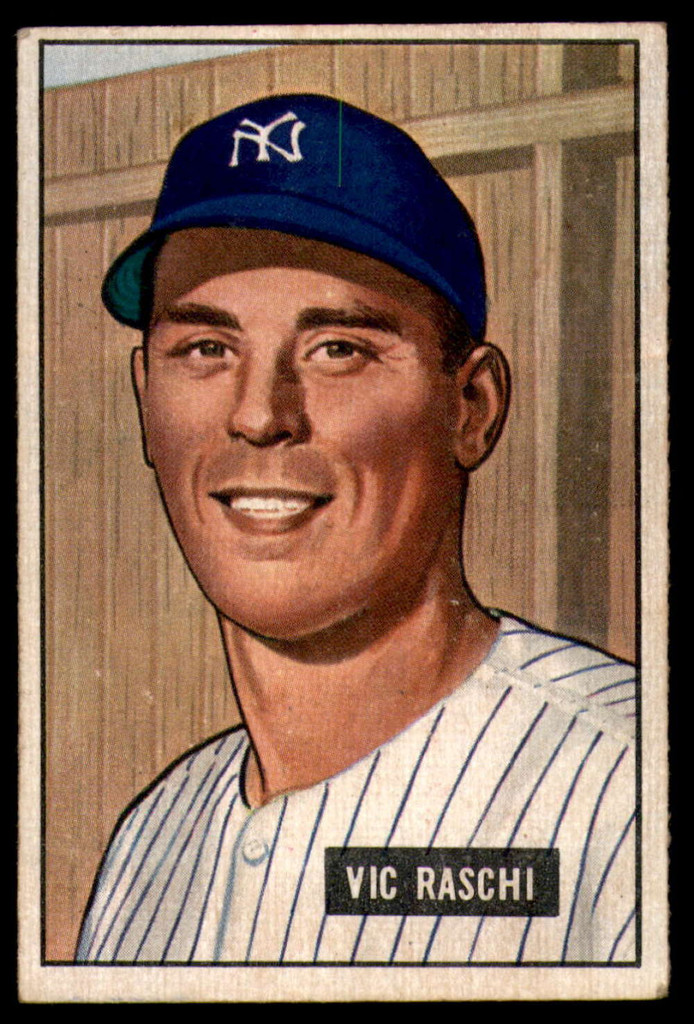 1951 Bowman #25 Vic Raschi Excellent+ 