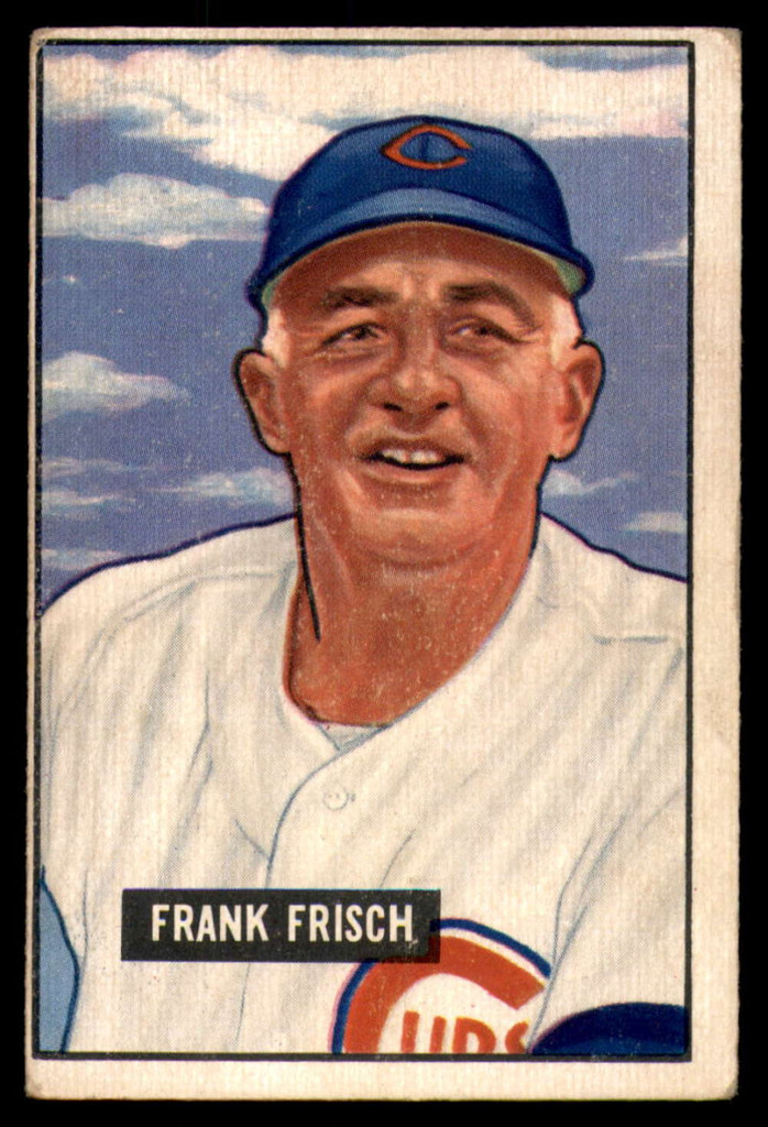 1951 Bowman #282 Frankie Frisch MG Very Good High Number  ID: 227231
