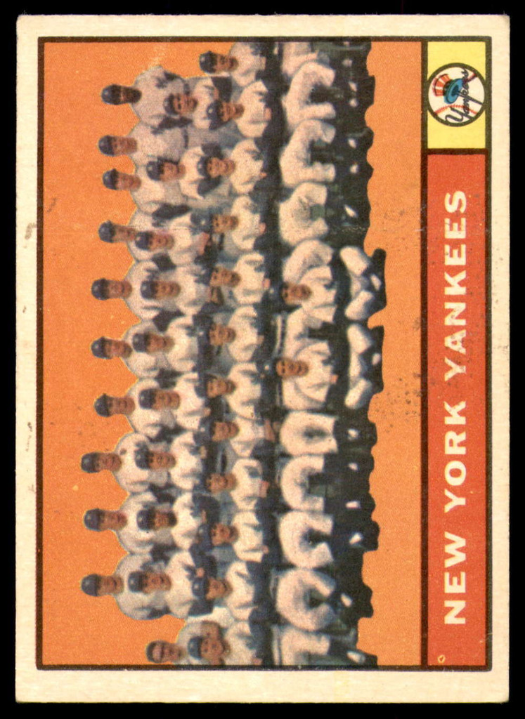 1961 Topps #228 Yankees Team Excellent  ID: 251317