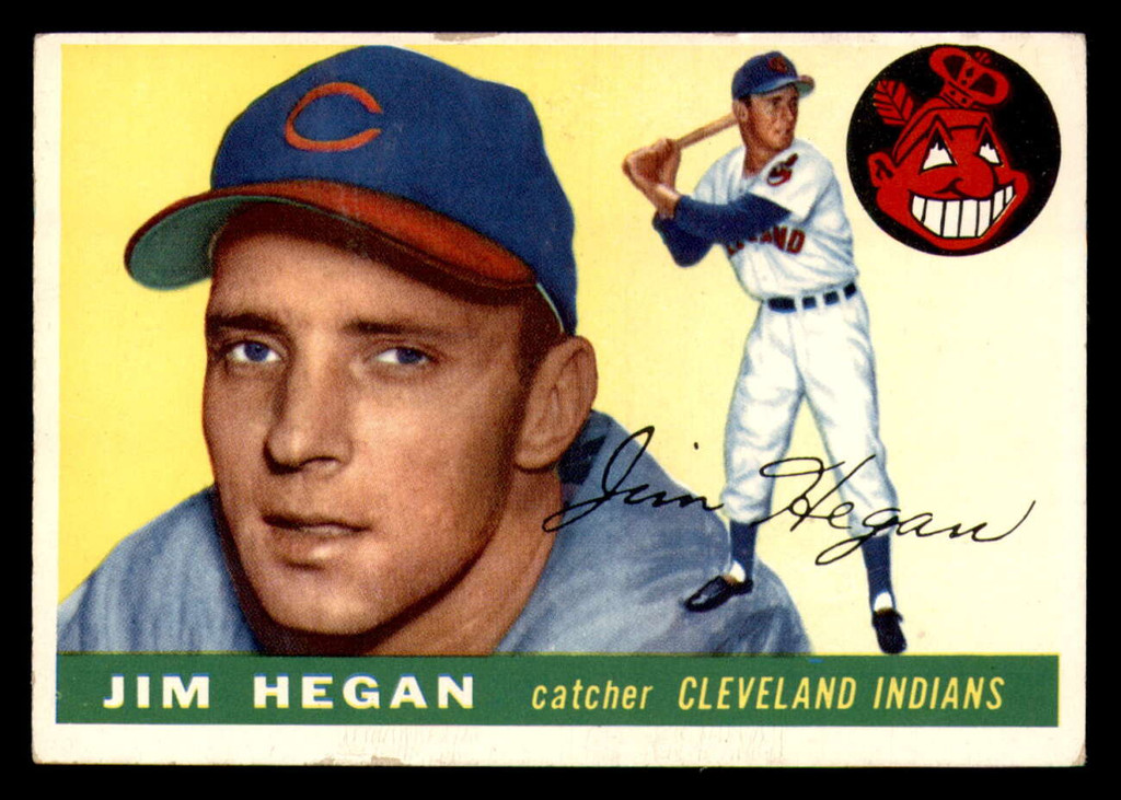1955 Topps #7 Jim Hegan Excellent  ID: 297236