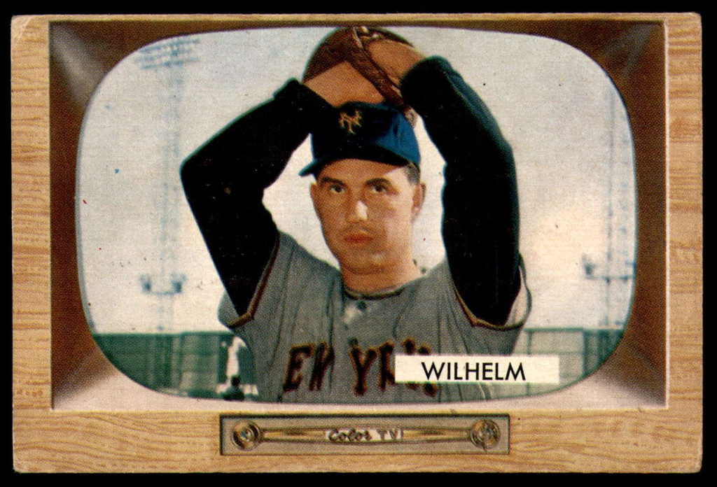 1955 Bowman #1 Hoyt Wilhelm UER G-VG  ID: 241027