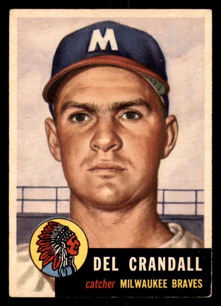 1953 Topps #197 Del Crandall Excellent 