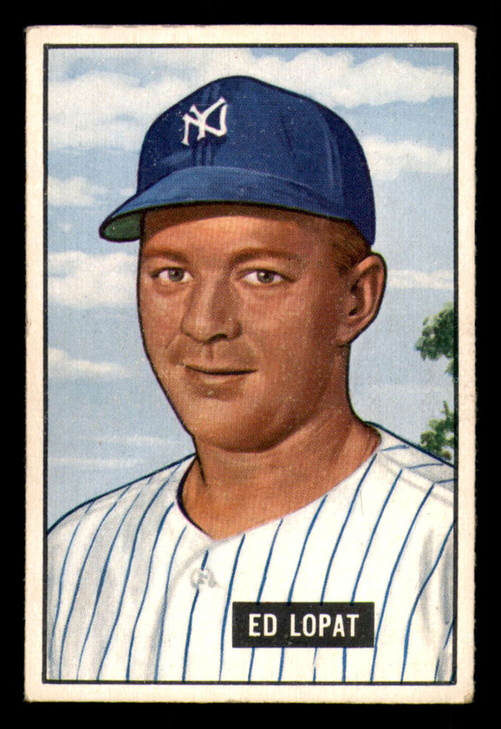 1951 Bowman #218 Ed Lopat Very Good 