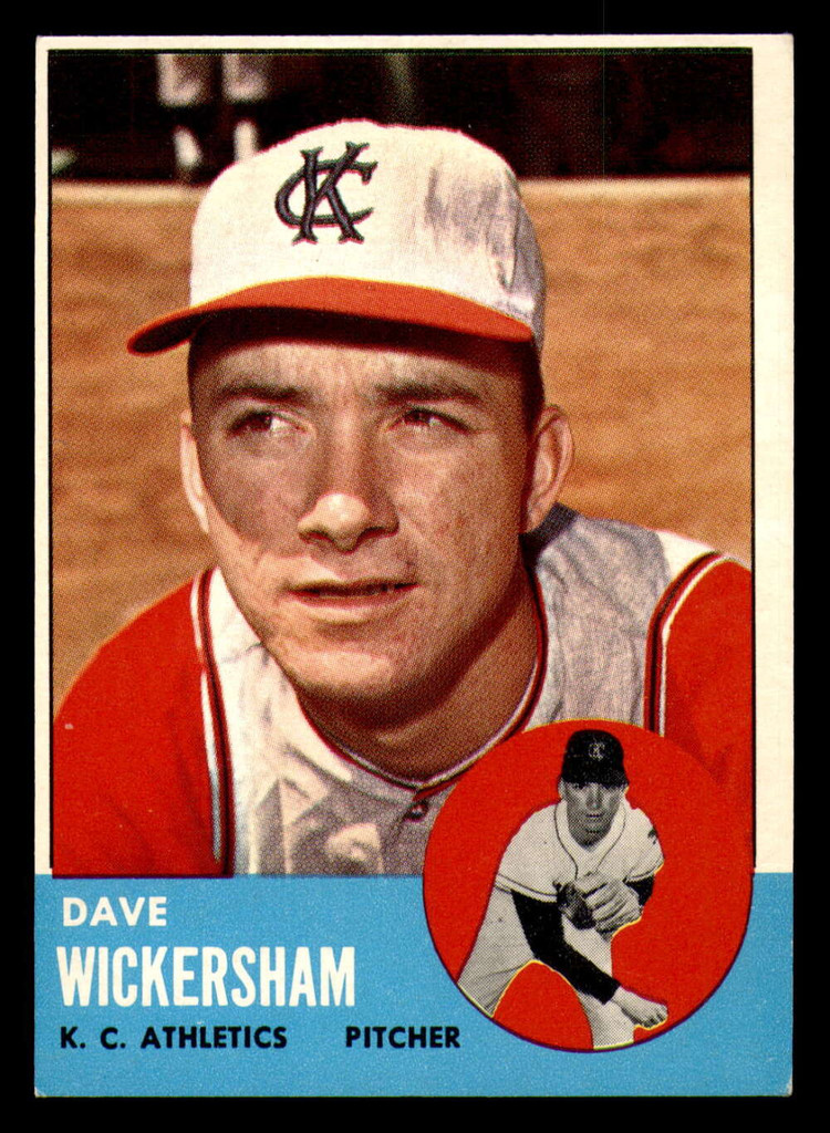 1963 Topps #492 Dave Wickersham Ex-Mint 