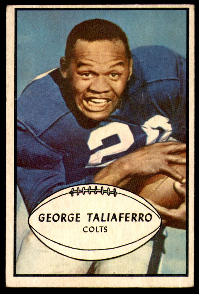 1953 Bowman #19 George Taliaferro VG-EX 