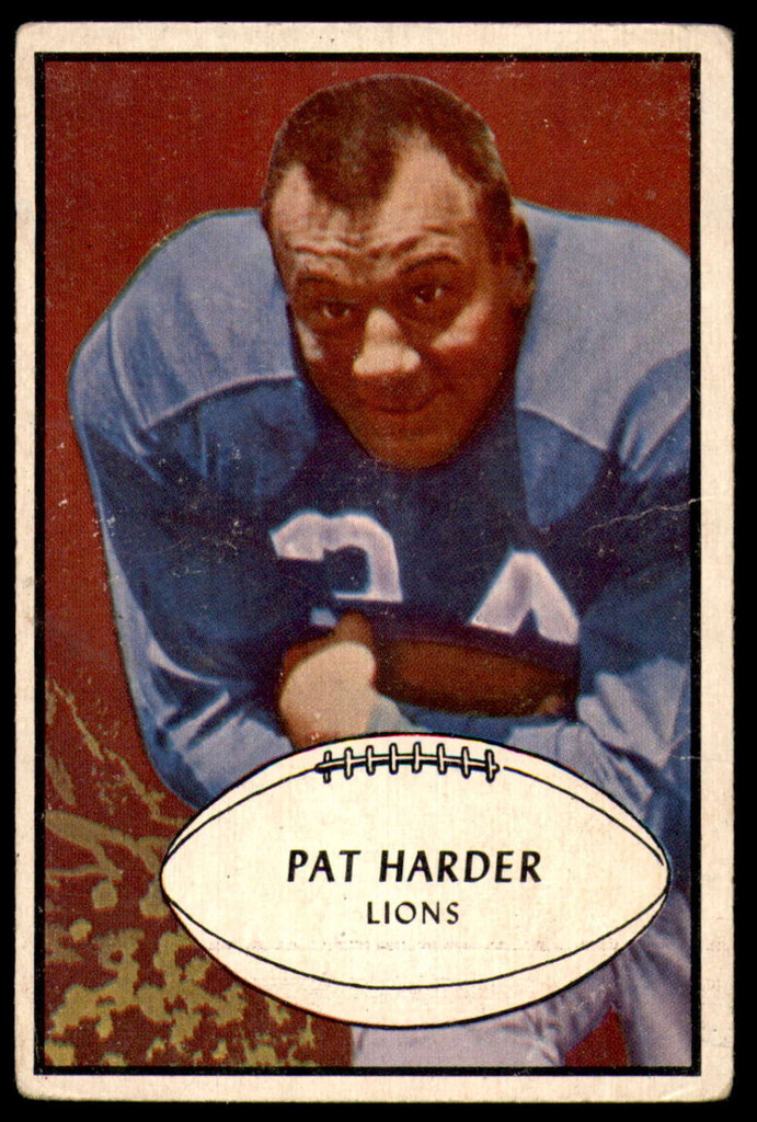 1953 Bowman #81 Pat Harder Very Good SP 