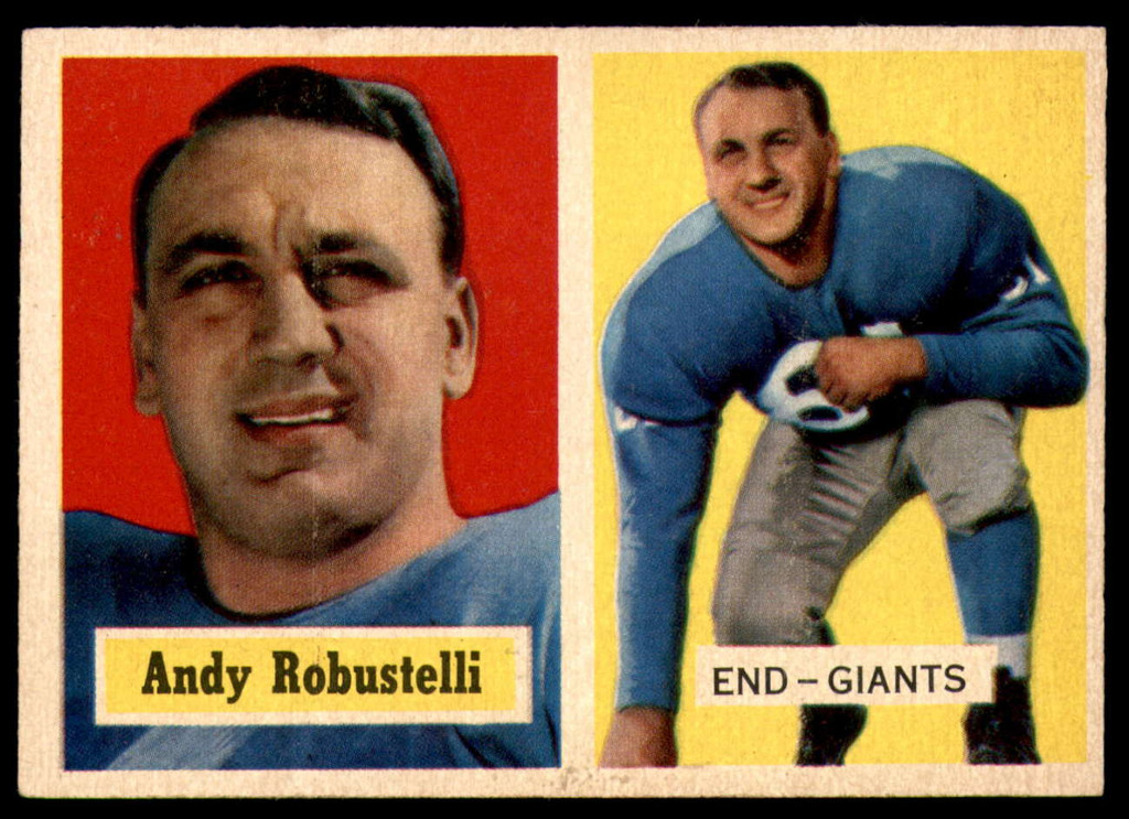 1957 Topps #71 Andy Robustelli Ex-Mint  ID: 252555