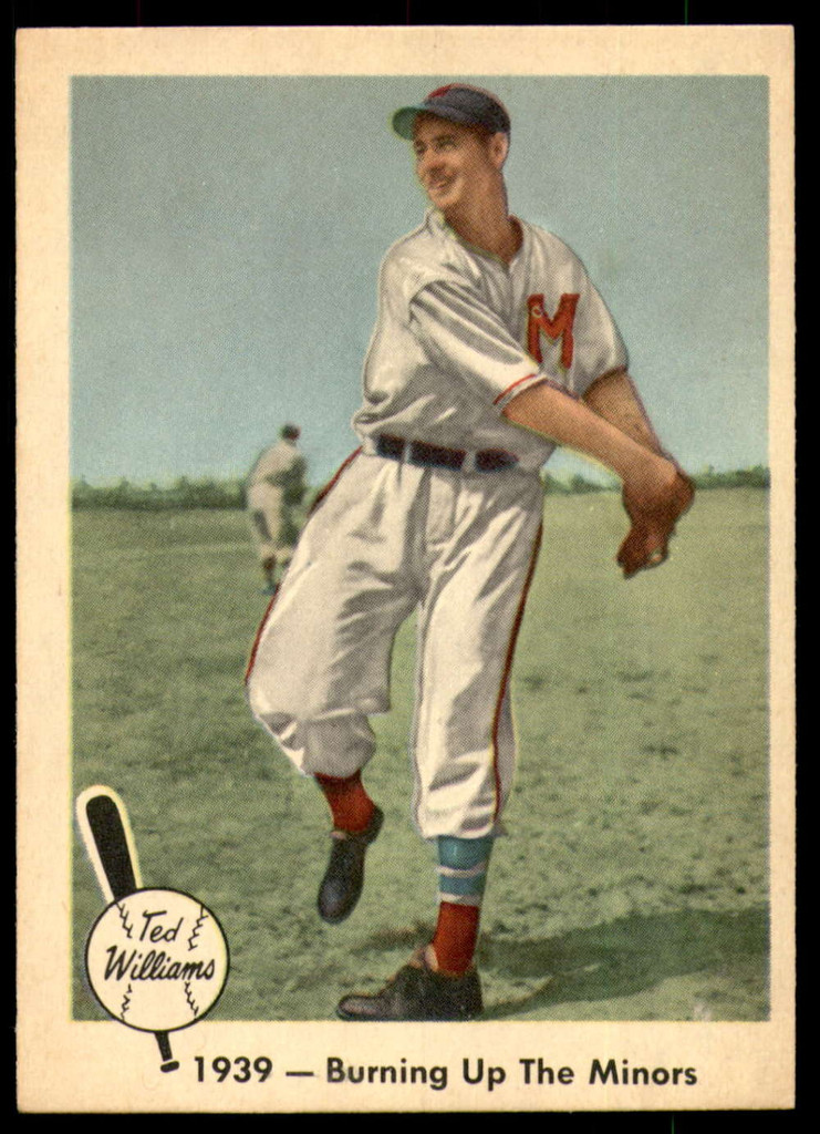 1959 Fleer Ted Williams #12 1939 - Burning Up The Minors Ex-Mint 