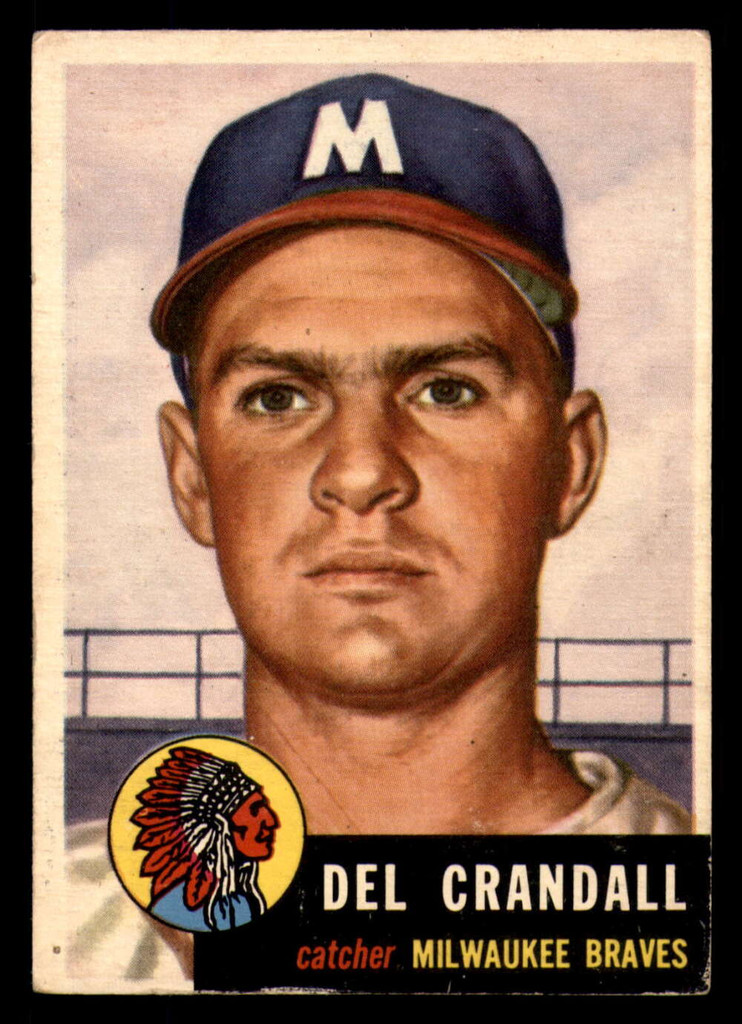 1953 Topps #197 Del Crandall Very Good  ID: 296909