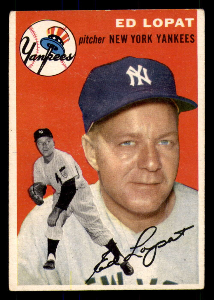 1954 Topps #5 Ed Lopat Excellent  ID: 298532