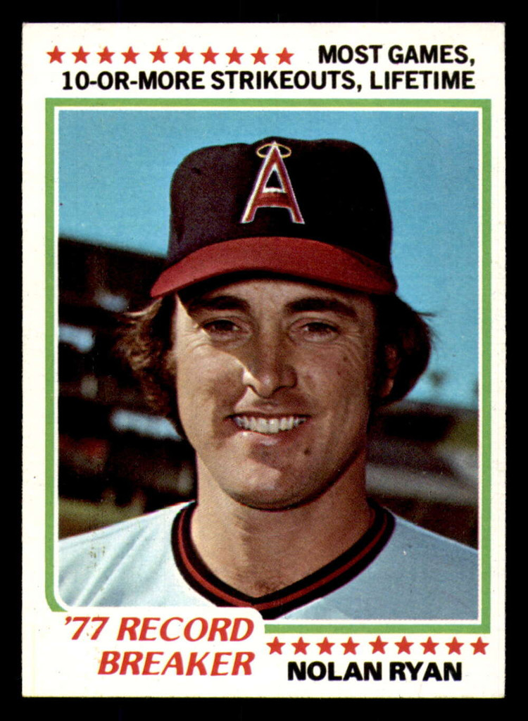 1978 Topps #   6 Nolan Ryan RB Near Mint  ID: 277896