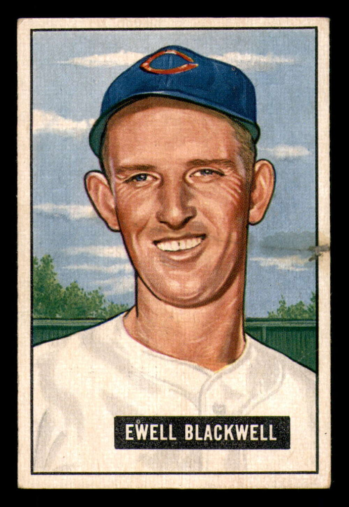 1951 Bowman #24 Ewell Blackwell Very Good 